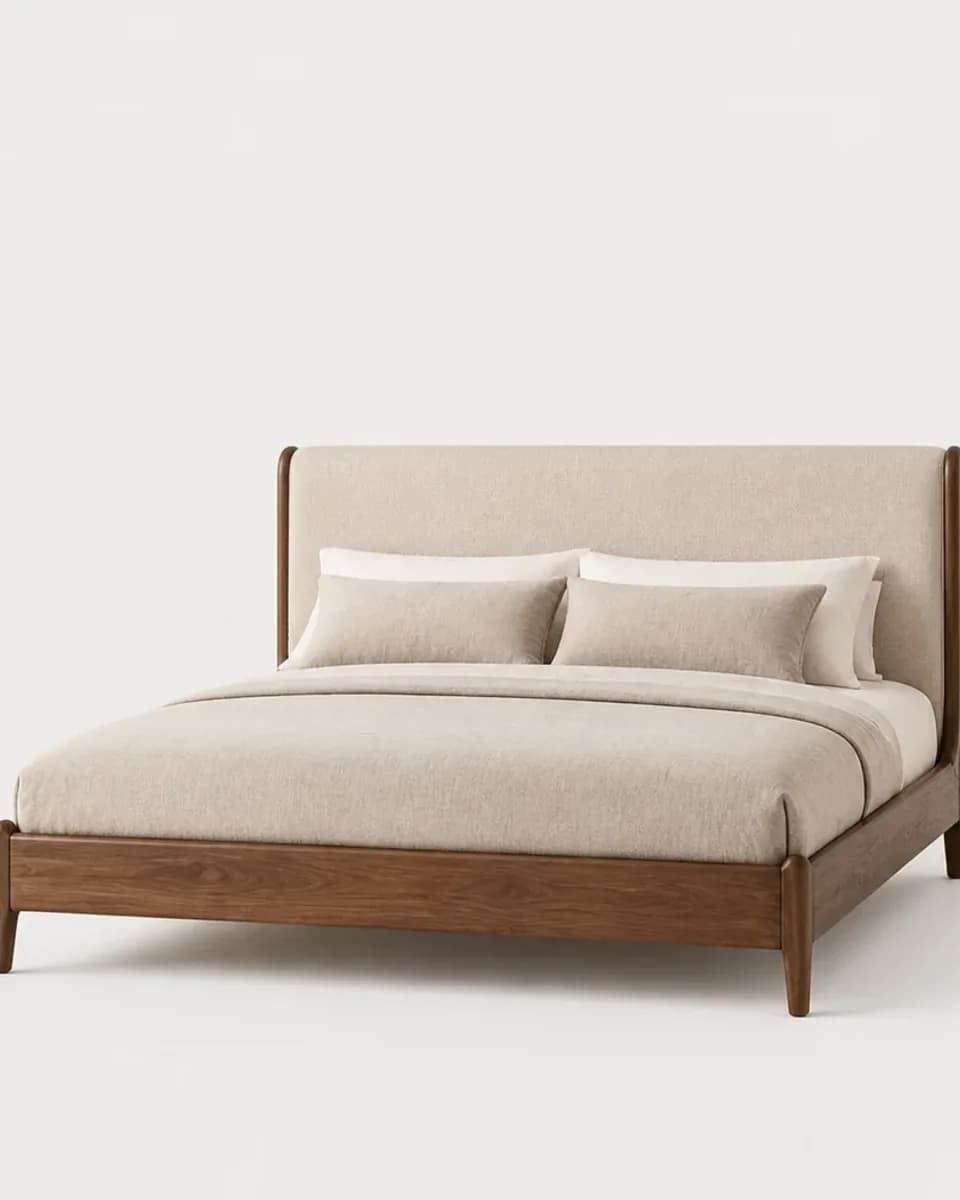 Solid Oak Platform Bed, view 3