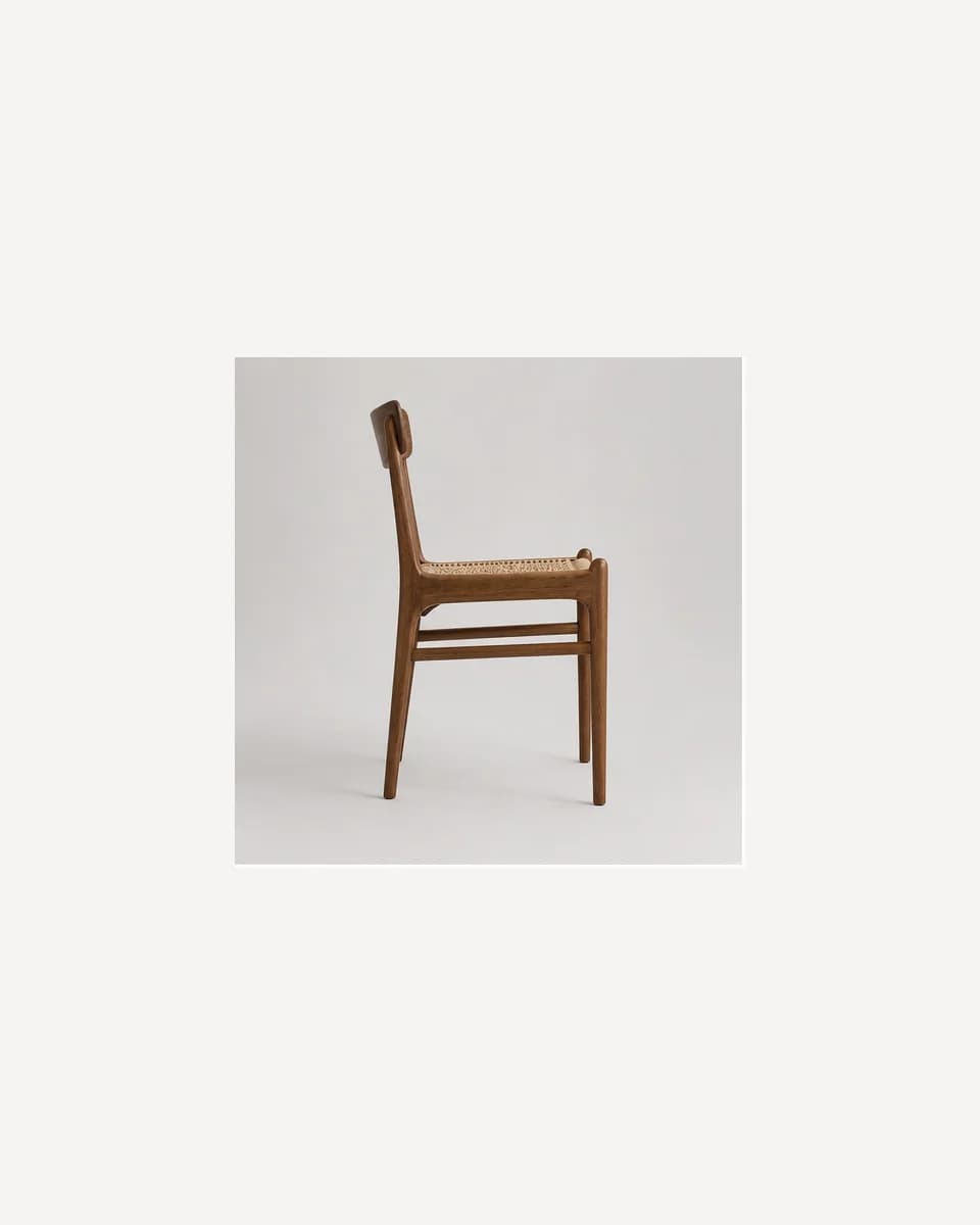 Walnut Cord Dining Chair, view 6