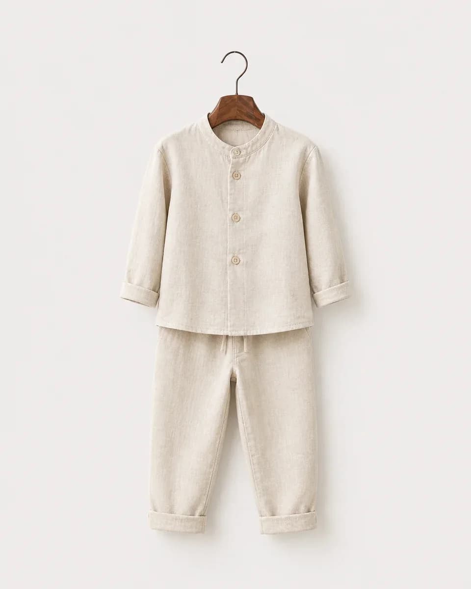 Children’s Linen Lounge Set - Main image