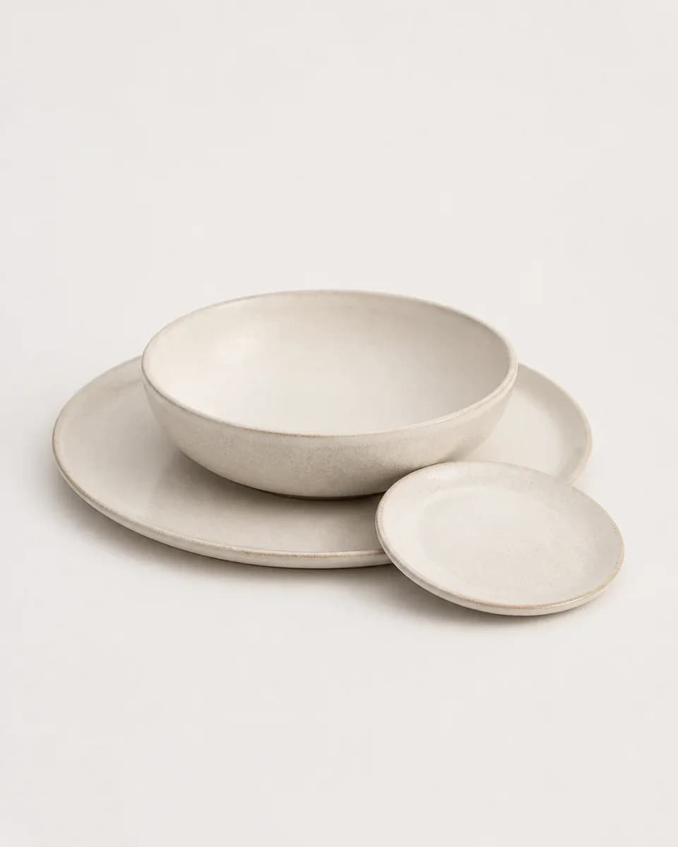 Ivory Stoneware Dinner Set