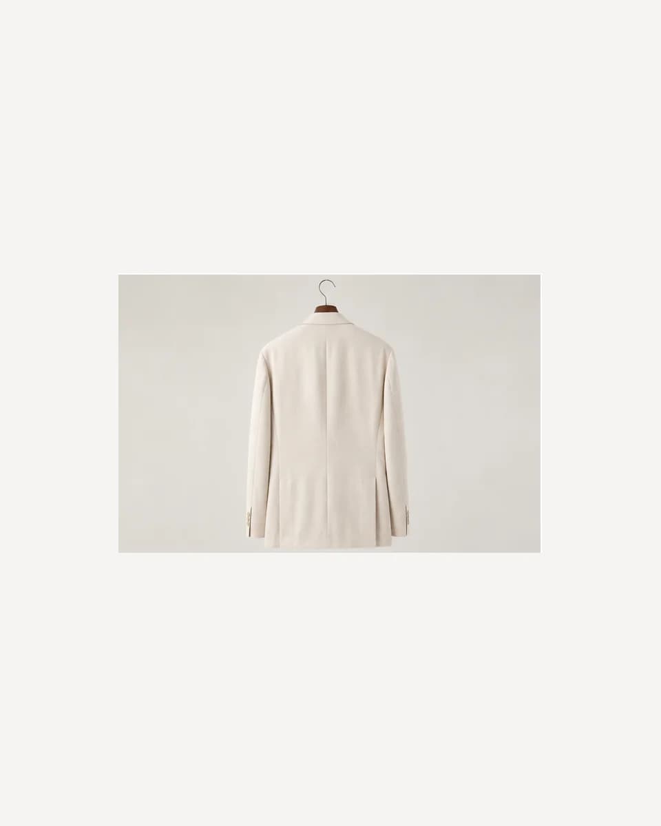 Made-to-Measure Ivory Linen Blazer, view 2