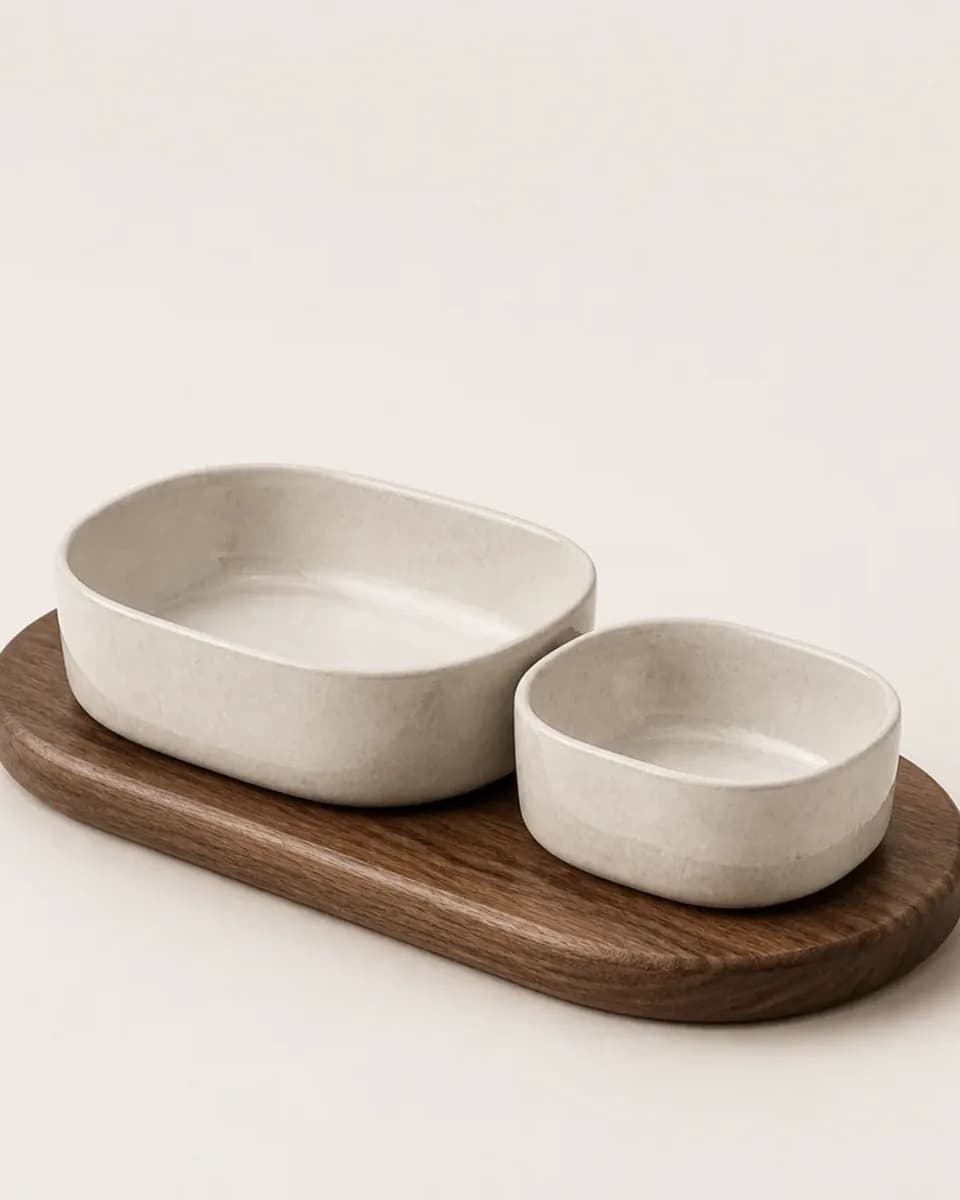 Stoneware Serving Bowl Set, view 3