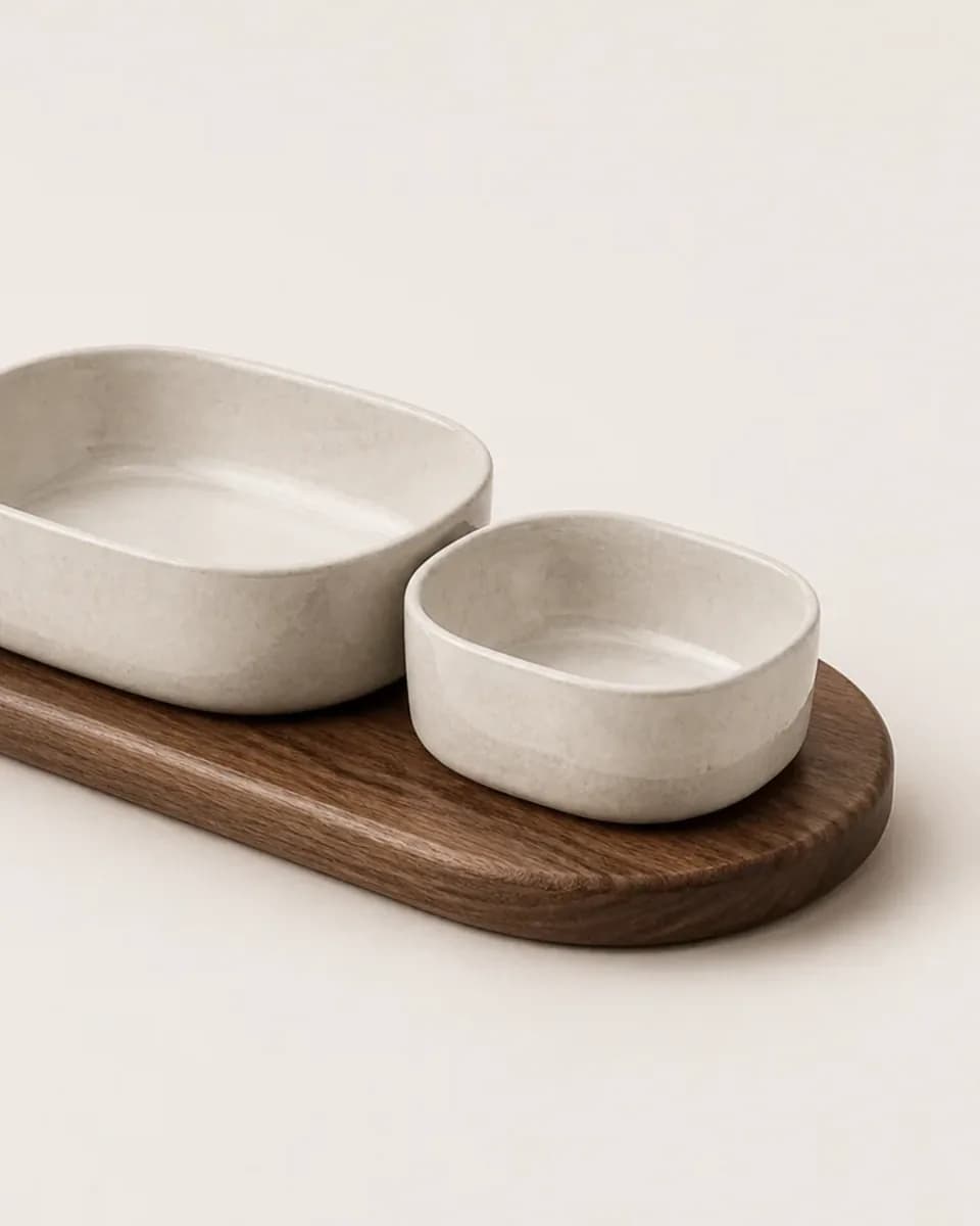 Stoneware Serving Bowl Set, view 4