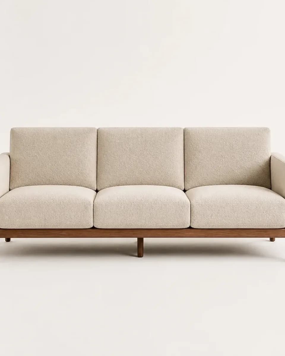 Tlemcen Linen Sofa, view 2