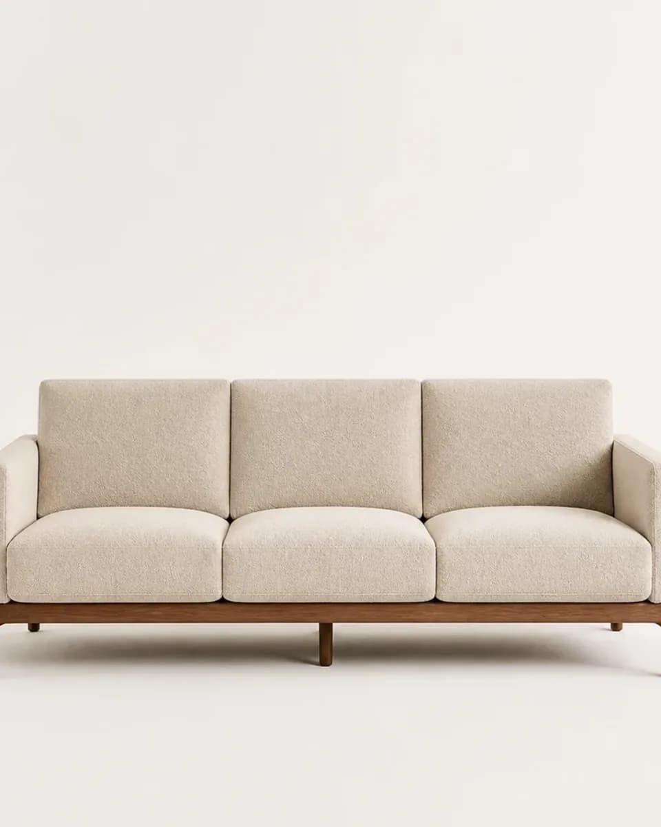 Tlemcen Linen Sofa, view 3