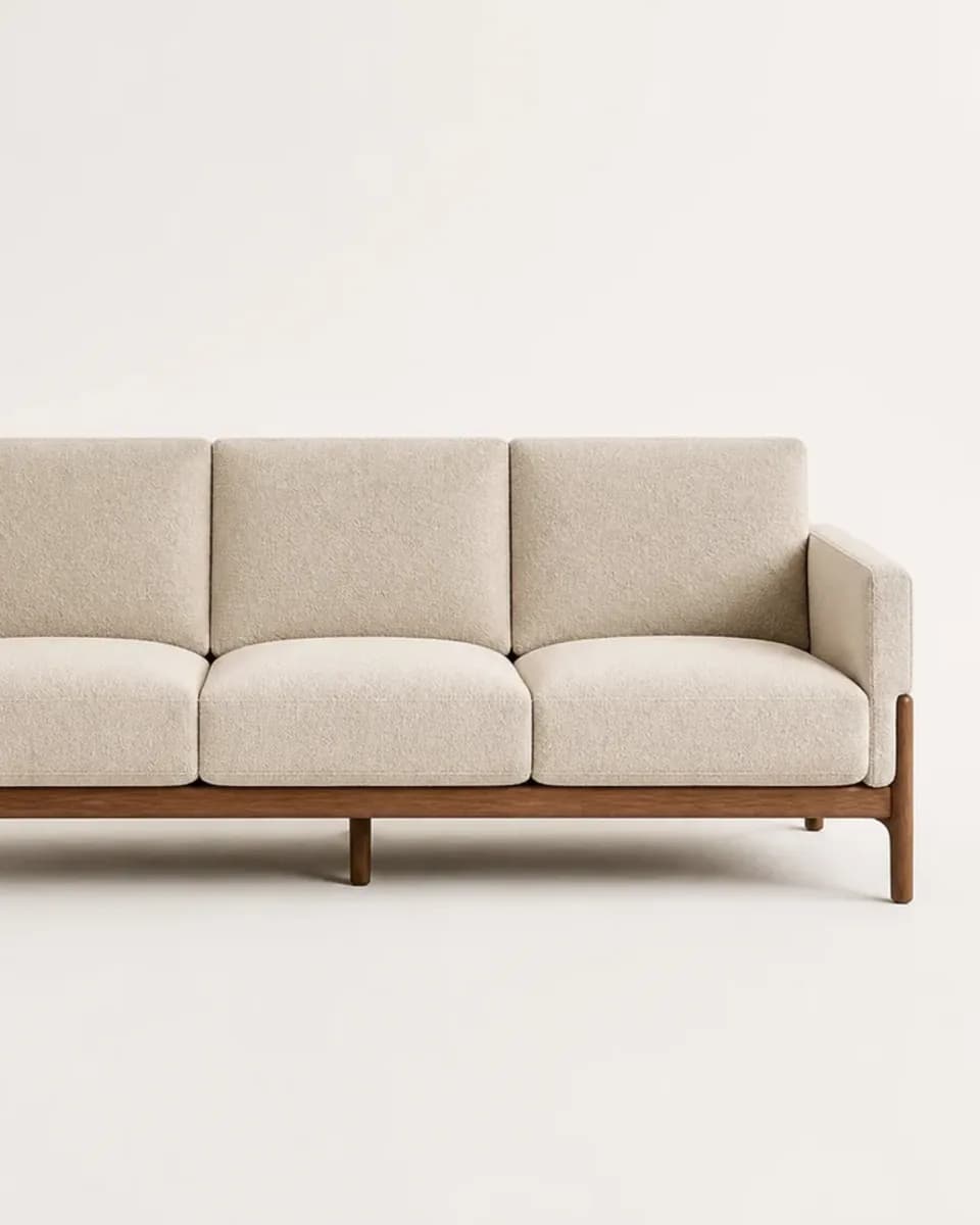 Tlemcen Linen Sofa, view 4