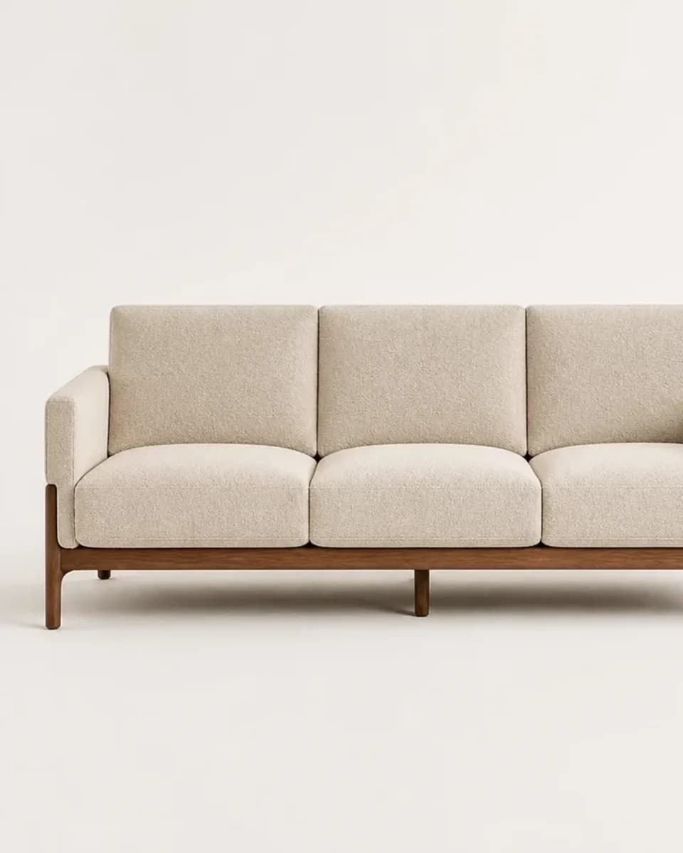 Tlemcen Linen Sofa, view 5