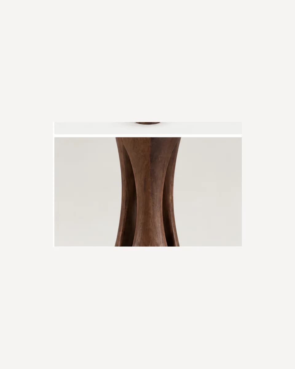 Sculpted Walnut Table Lamp, view 3