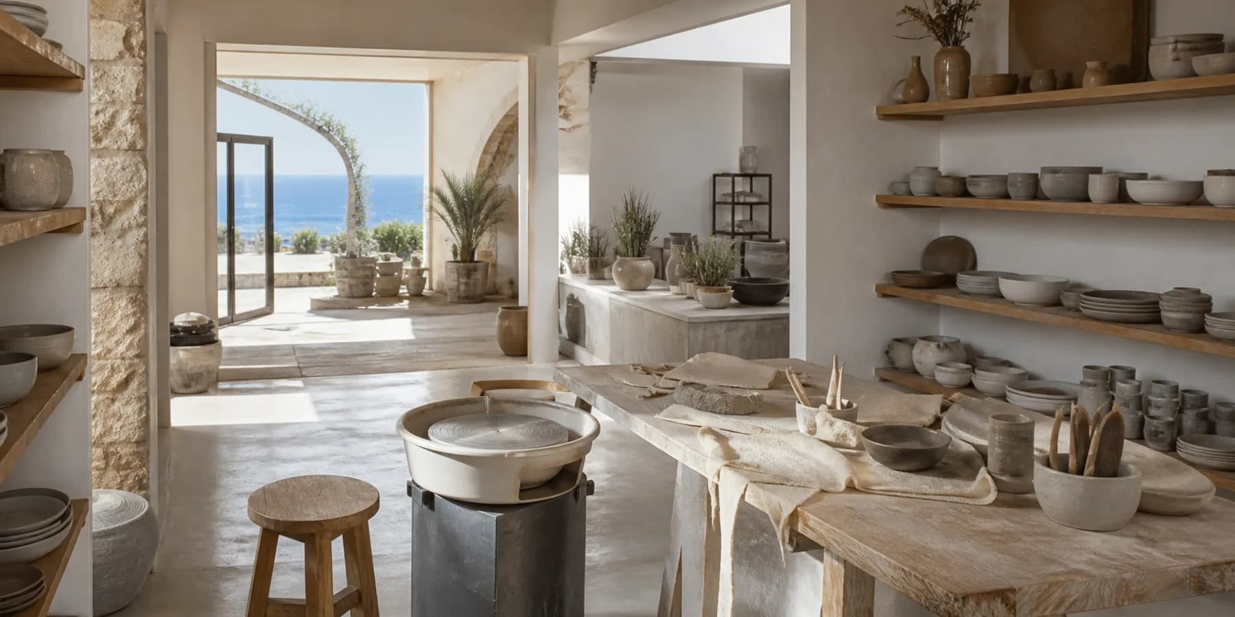 Inside the Jane Clay Crafts Shop workshop