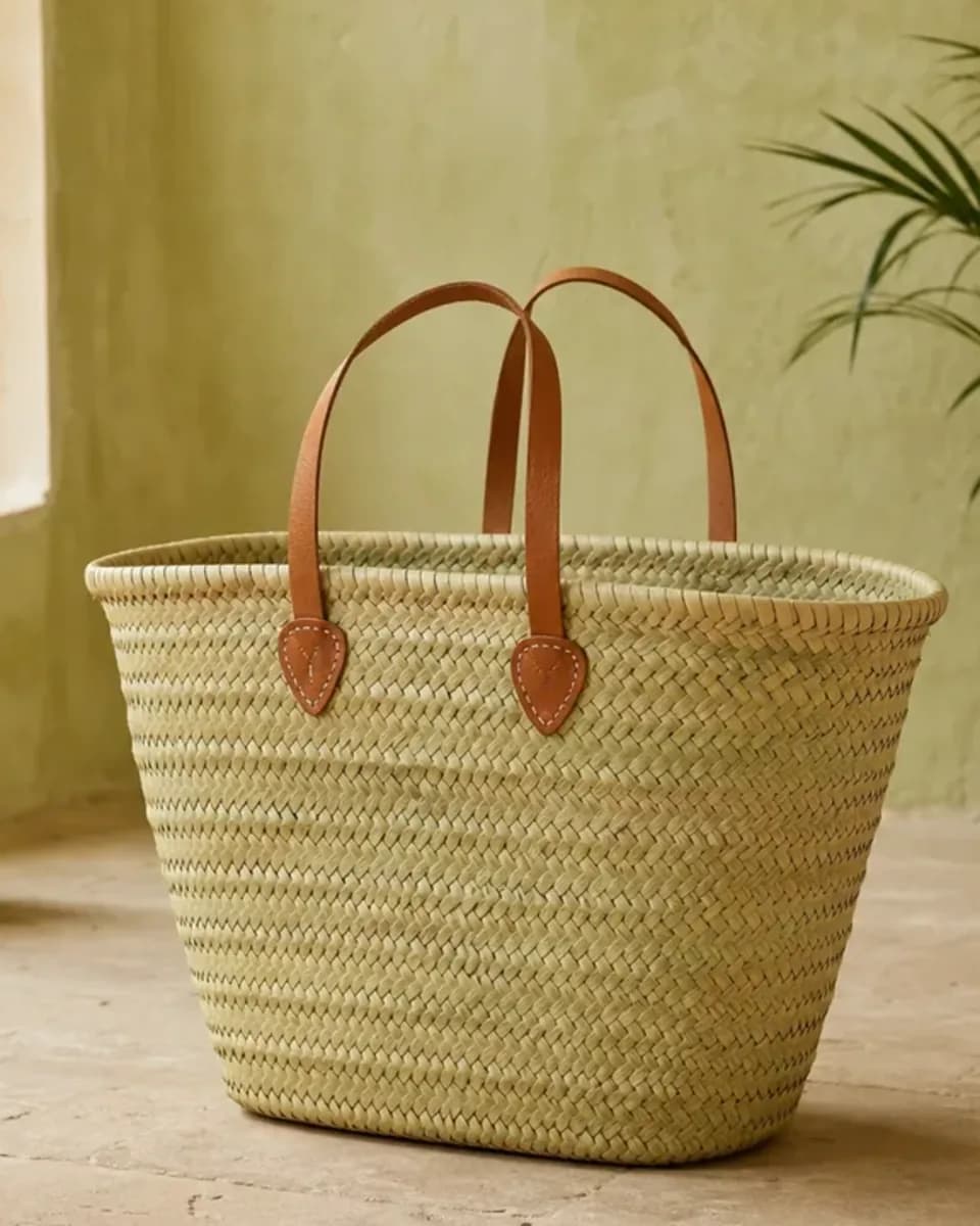 Traditional Palm Market Basket