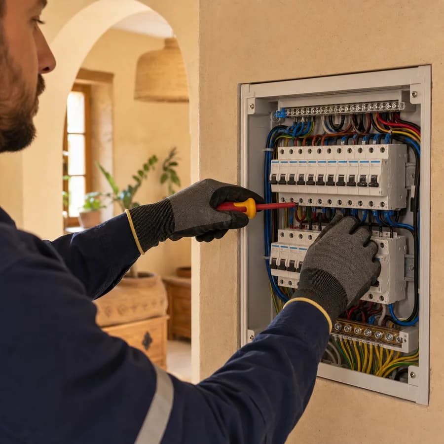 Electrical maintenance, rewiring, and lighting.